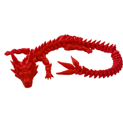 Flexi Drache – 3D-gedruckte, bewegliche Drachenfigur