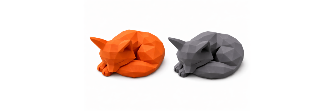 Low poly 3D fuchs